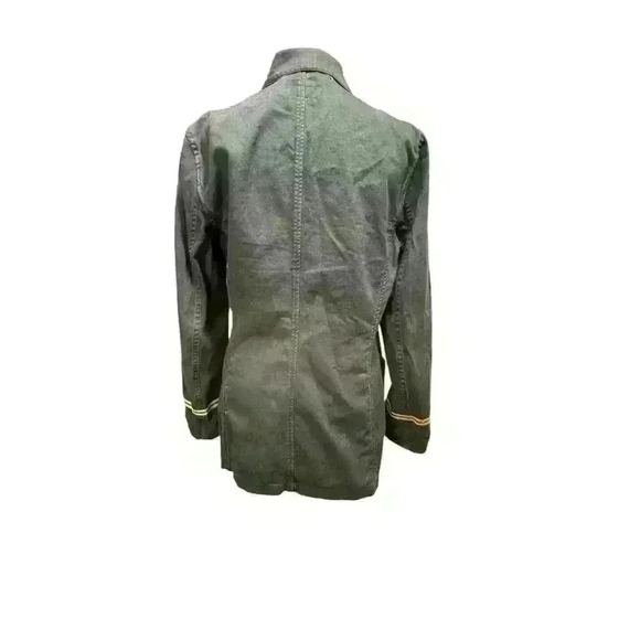 POLO by Ralph Lauren Black Cotton/Linen Military Jacket Coat Blazer Size 8 - Picture 7 of 16